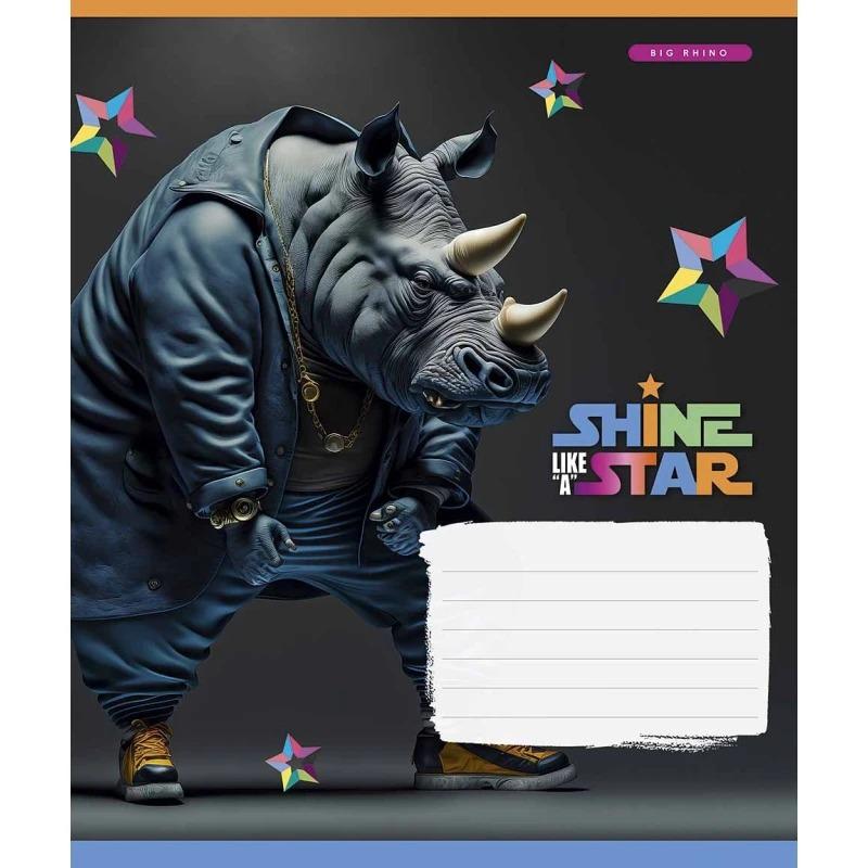 Школьная тетрадь в клетку Школярик 12 листов Разноцветный (NB-286-Z-378)