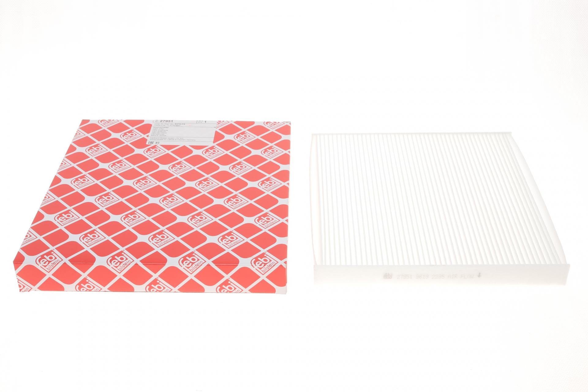 Фильтр салона FEBI BILSTEIN для Fiat Ducato/Citroen Jumper/Peugeot Boxer 06- (27951)