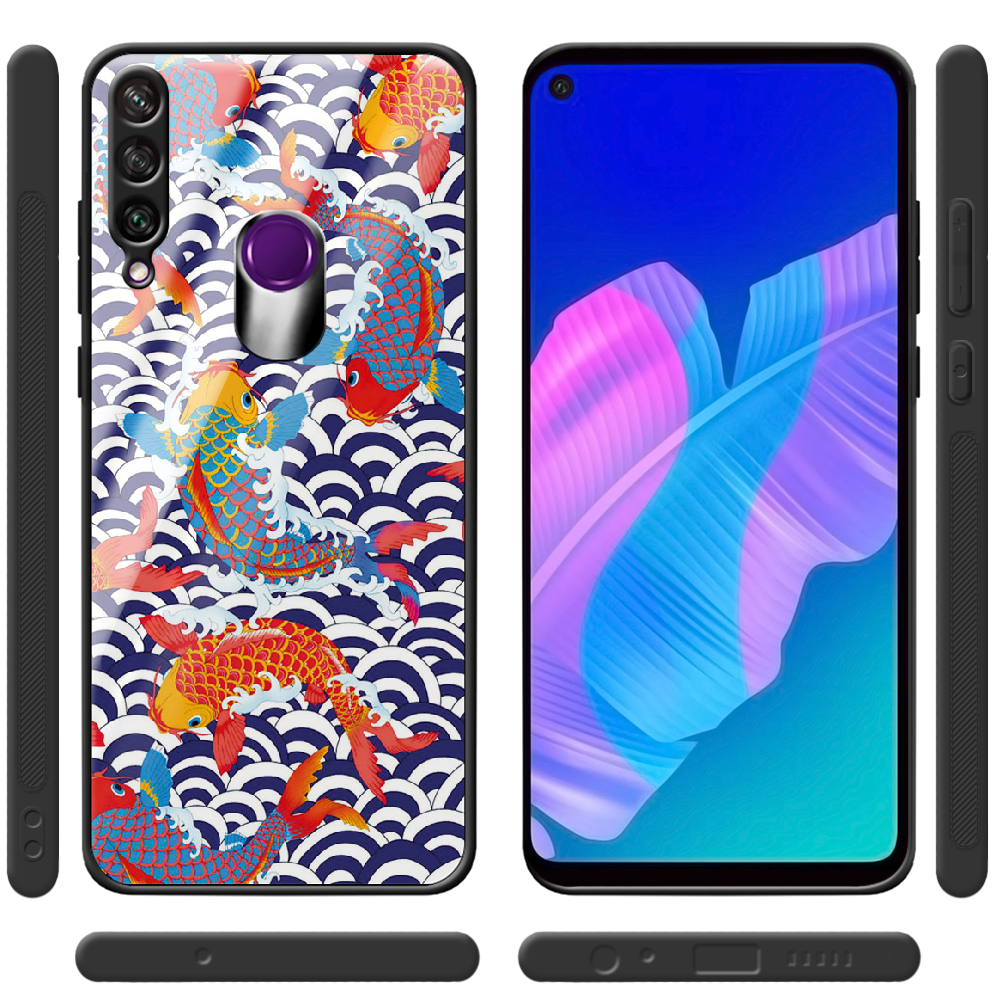 Чохол BoxFace Huawei Y6p Koi Fish Чорний силікон зі склом (40017-up2477-40863) - фото 2