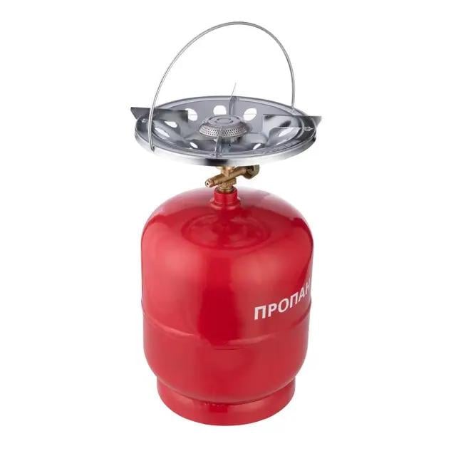 Комплект кемпинговый Intertool GS-0008 газовый 8 л Красный (3-9-GS-0008)