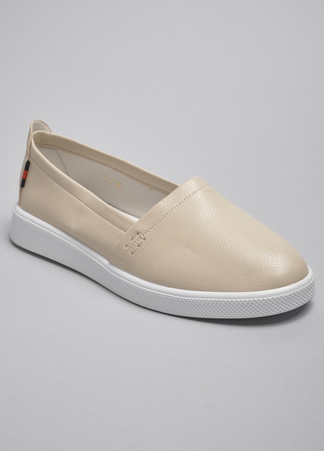 Слипоны женские Fashion 12-2 р. 37 Бежевый (342581_37)