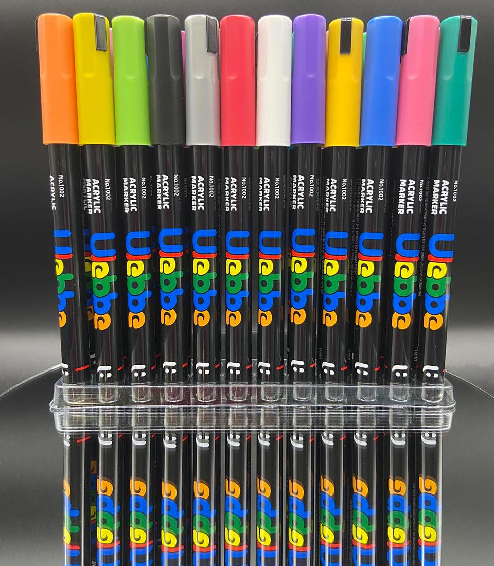 Набор маркеров Ulebbe для рисования на разных поверхностях 24 цвета (1002) - фото 3