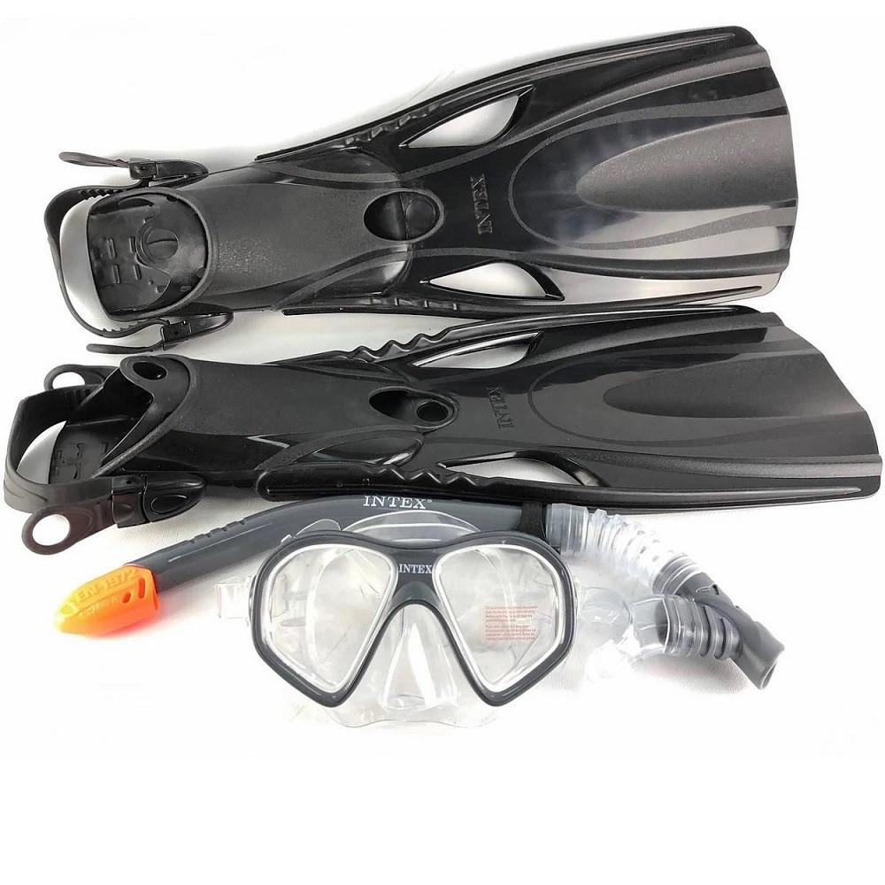 Комплект для подводного плавания Intex маска с трубкой и ластами от 14 лет (2132705298) - фото 2 Комплект для подводного плавания Intex маска с трубкой и ластами от 14 лет (2132705298) - фото 2