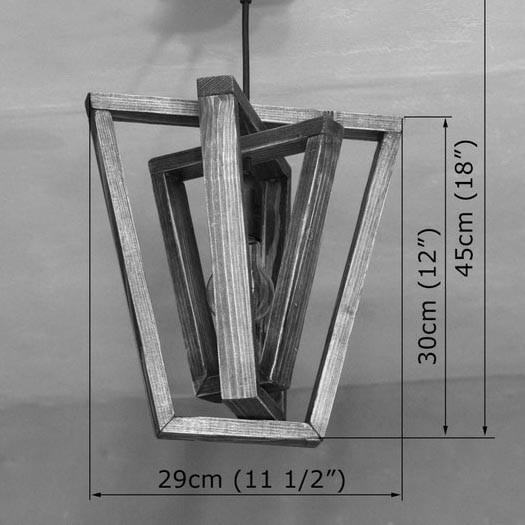 Подвесной светильник из дерева Комаса Капучино (ЛЮС-003909) - фото 2 Подвесной светильник из дерева Комаса Капучино (ЛЮС-003909) - фото 2