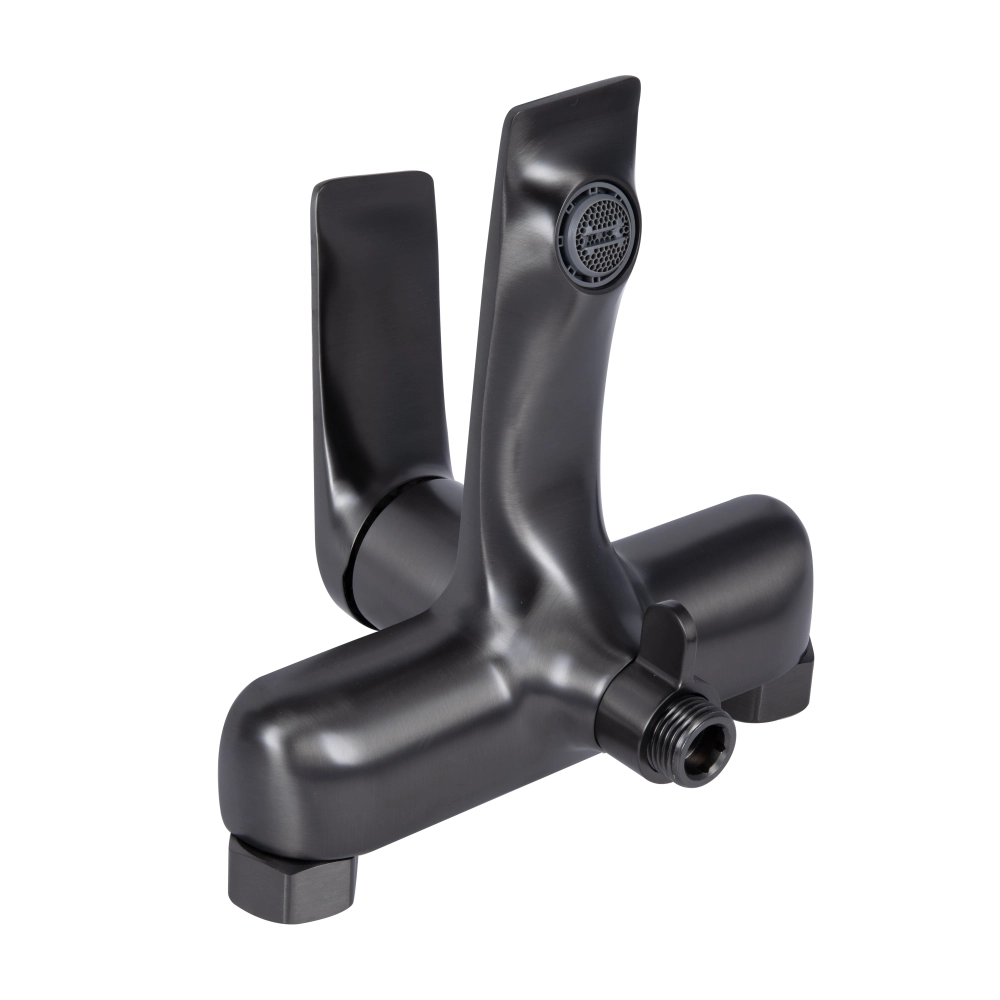 Змішувач для ванни з душовим гарнітуром Qtap Vlasta k35 Gunmetal Black PVD (45643) - фото 6 Змішувач для ванни з душовим гарнітуром Qtap Vlasta k35 Gunmetal Black PVD (45643) - фото 6