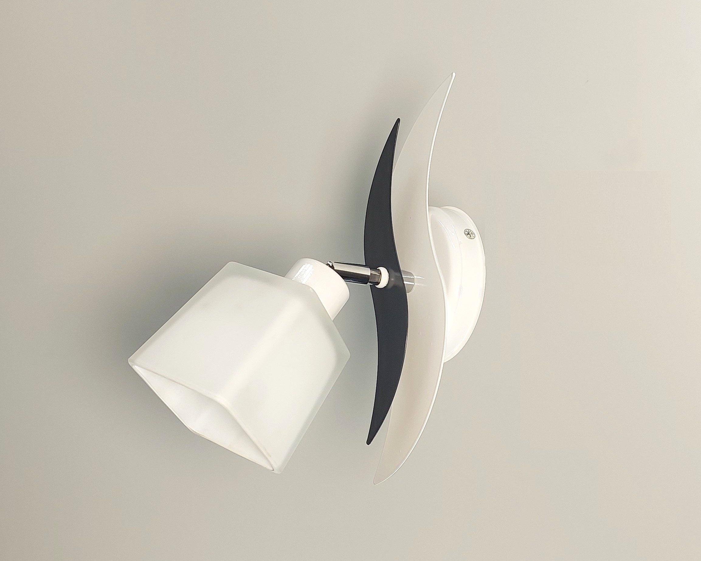 Бра настенный Волна поворотный металлический Белый/Серый - фото 3 Бра настенный Волна поворотный металлический Белый/Серый - фото 3