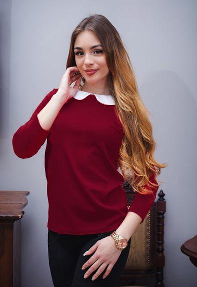 Кофта жіноча Podium Amber 17428-BORDO XL Бордовий