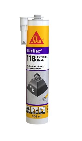 Клей-герметик поліуретановий Sika Sikaflex-118 Extreme Grab 290 мл