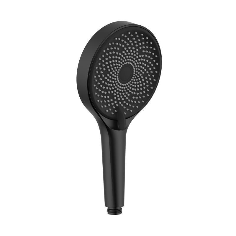 Лейка для душа ручного Qtap Rucni QTRUC125BLM45953 D 130 мм округлая Black Matt (SD00052077)