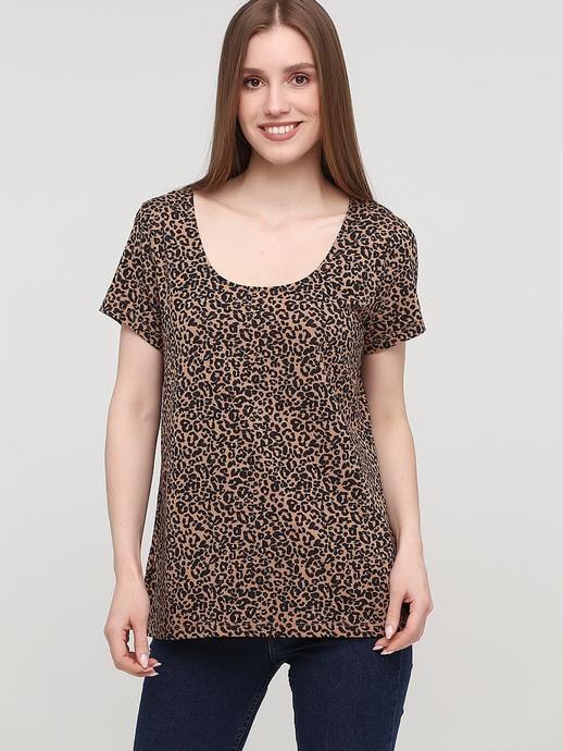 Футболка C & A 64384/2114610x70 женская XS Коричневый (179183)