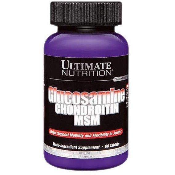 Хондропротектор для спорту Ultimate Nutrition Glucosamine & Chondroitin & MSM 90 Tabs - фото 1