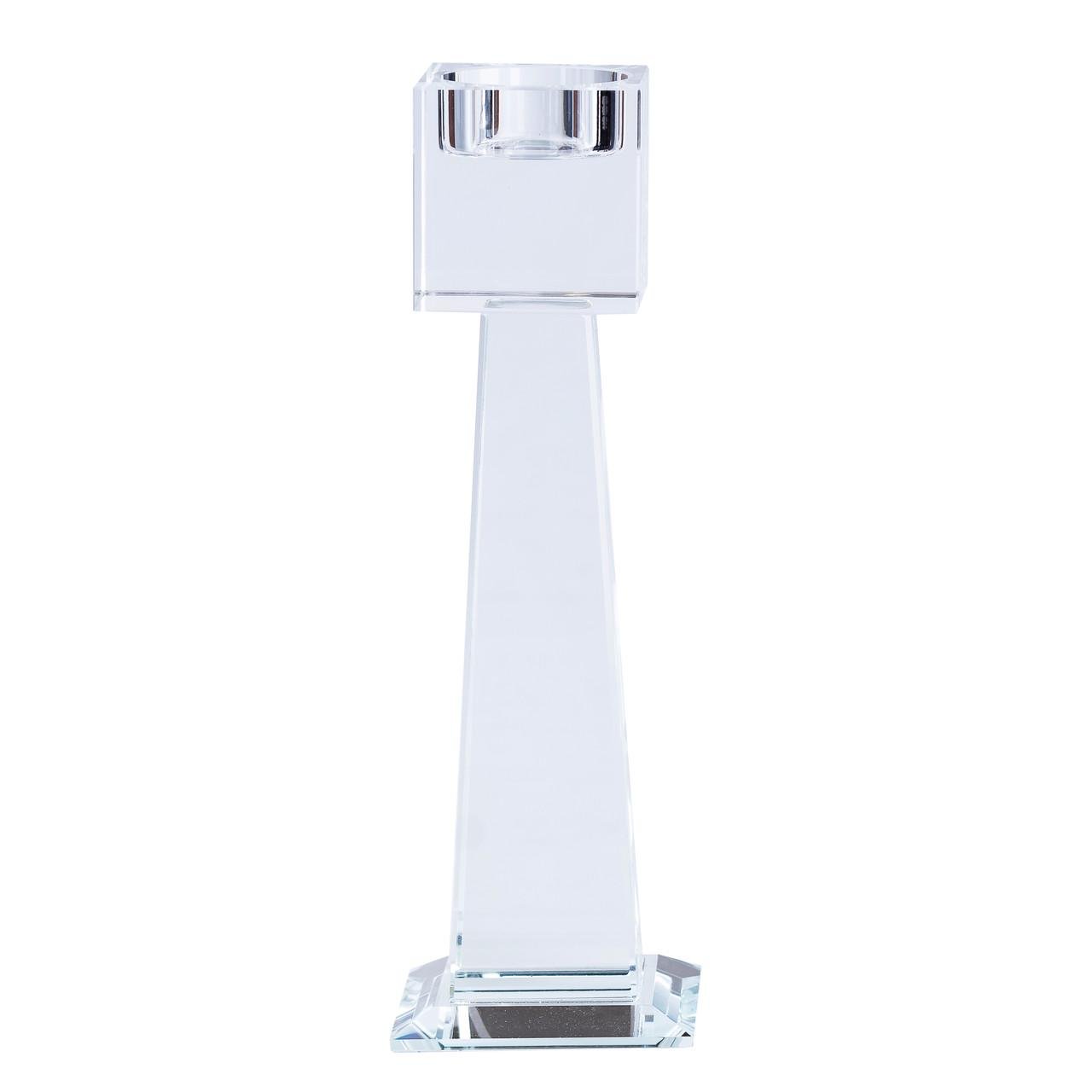 Подсвечник стеклянный Light House LG-30069 CL высота 21 см Прозрачный