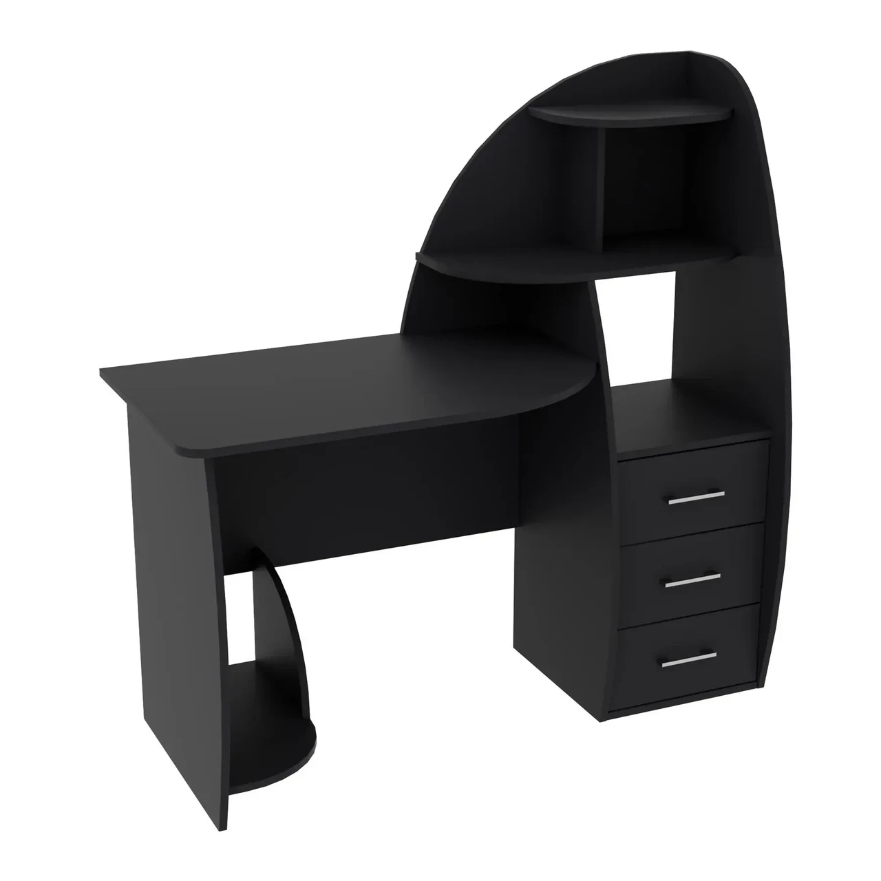 Стіл письмовий Kontinent СКП-2 №10 130х55х130 см Антрацит (63116468)