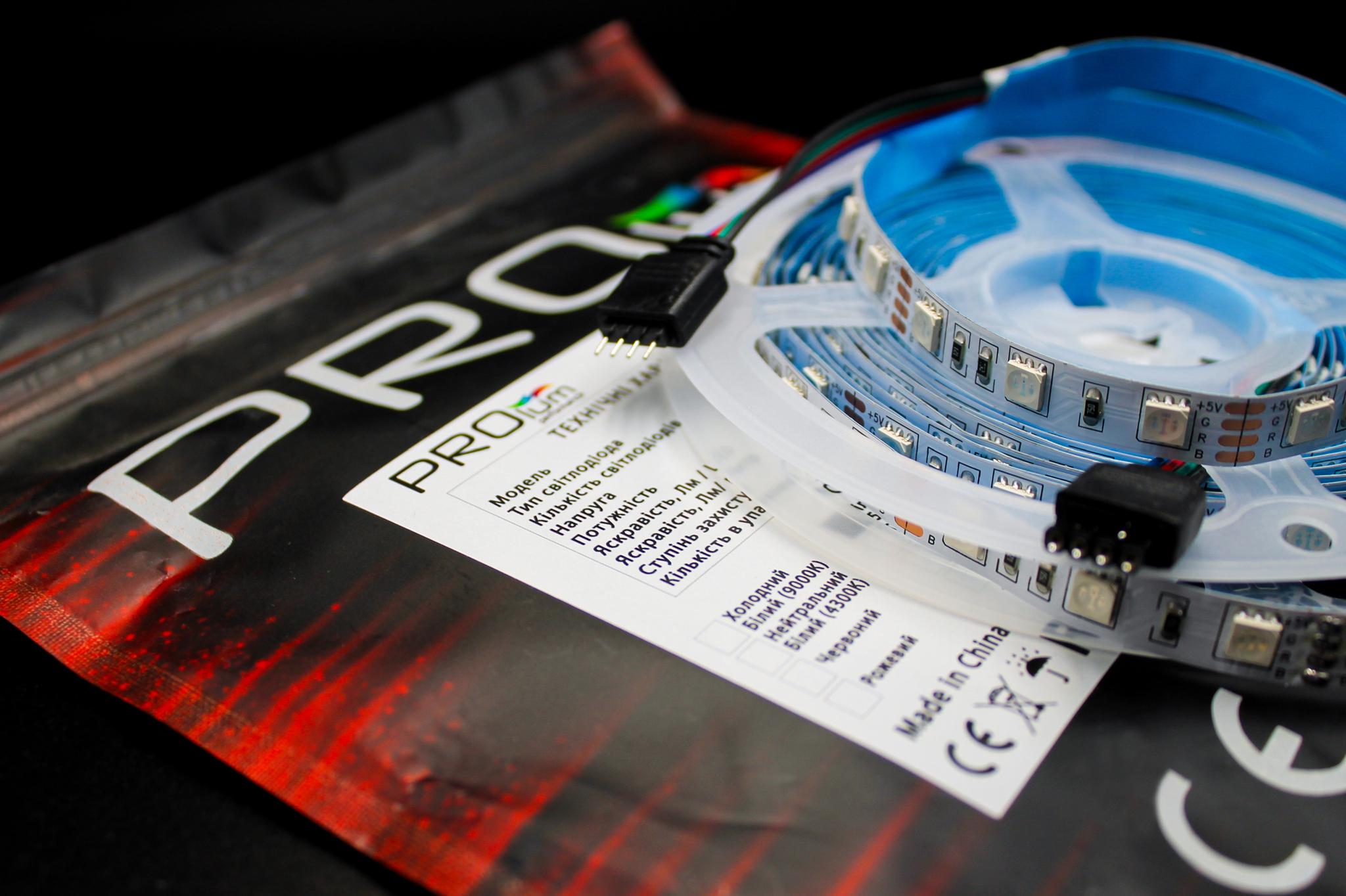 Светодиодная лента Prolum 5050/60 IP20 Series-S RGB 5V Разноцветный (28522807) - фото 8 Светодиодная лента Prolum 5050/60 IP20 Series-S RGB 5V Разноцветный (28522807) - фото 8