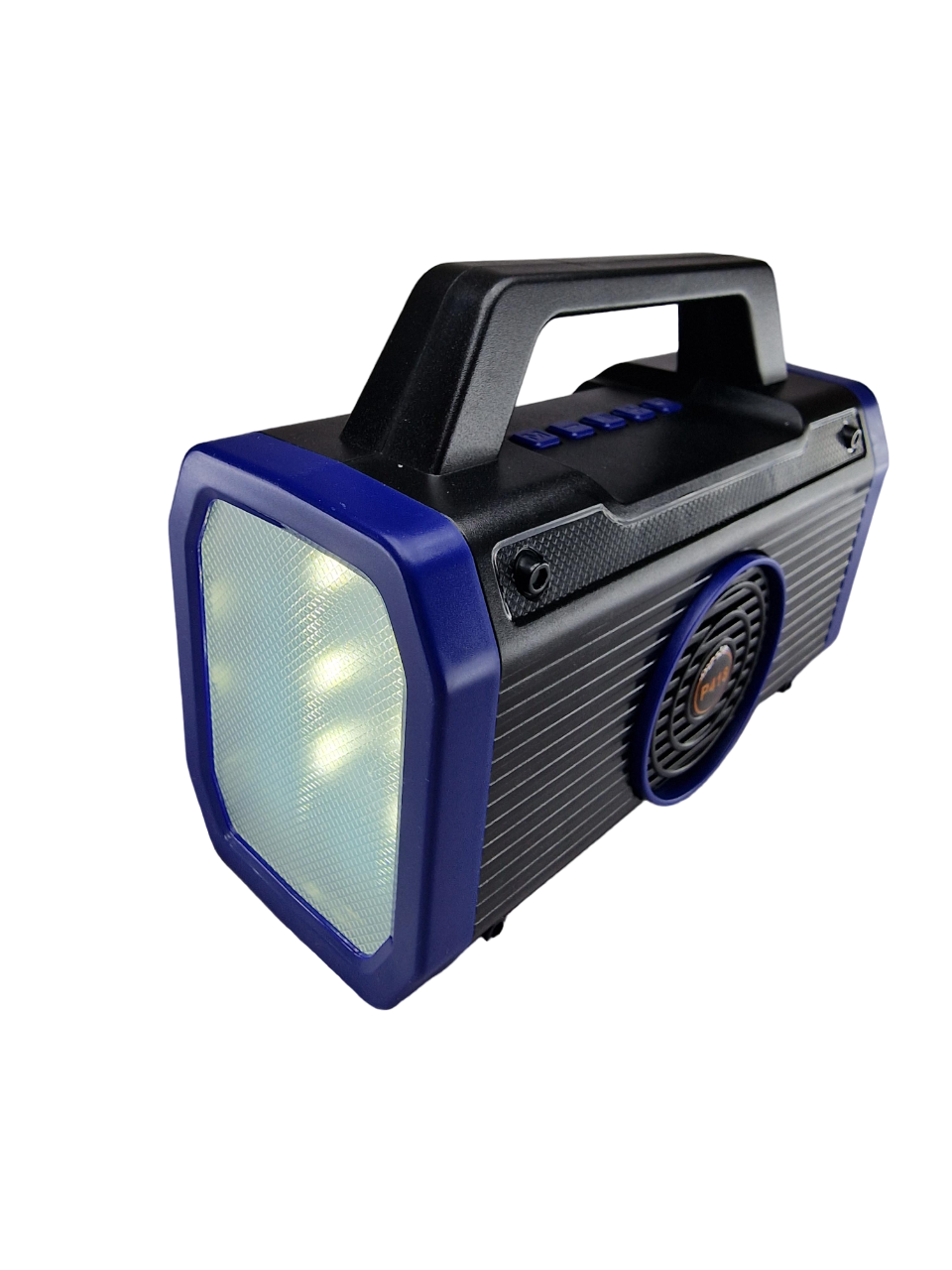Фонарь Portable Speaker P418 с солнечной панелью и FM-радио 8W 8W Синий