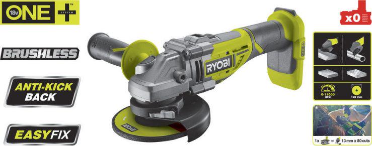 Болгарка кутова шліфувальна Ryobi R18AG7-0 ONE+ (5133002852) - фото 9 Болгарка кутова шліфувальна Ryobi R18AG7-0 ONE+ (5133002852) - фото 9