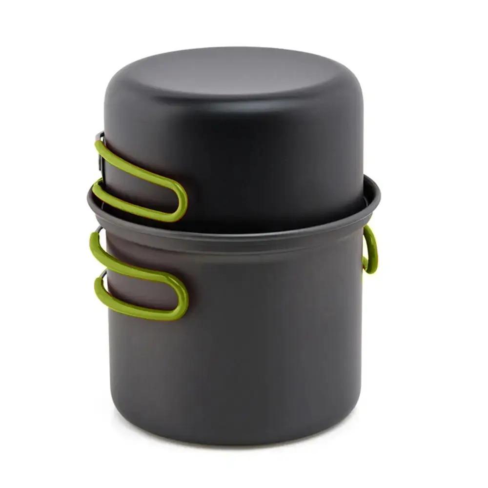 Набор посуды для походов Wellamart с кемпинговой горелкой (7557)