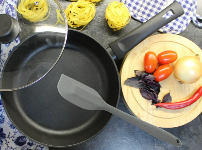 Лопатка силиконовая 28 см Серый (815-014) - фото 6 Лопатка силиконовая 28 см Серый (815-014) - фото 6