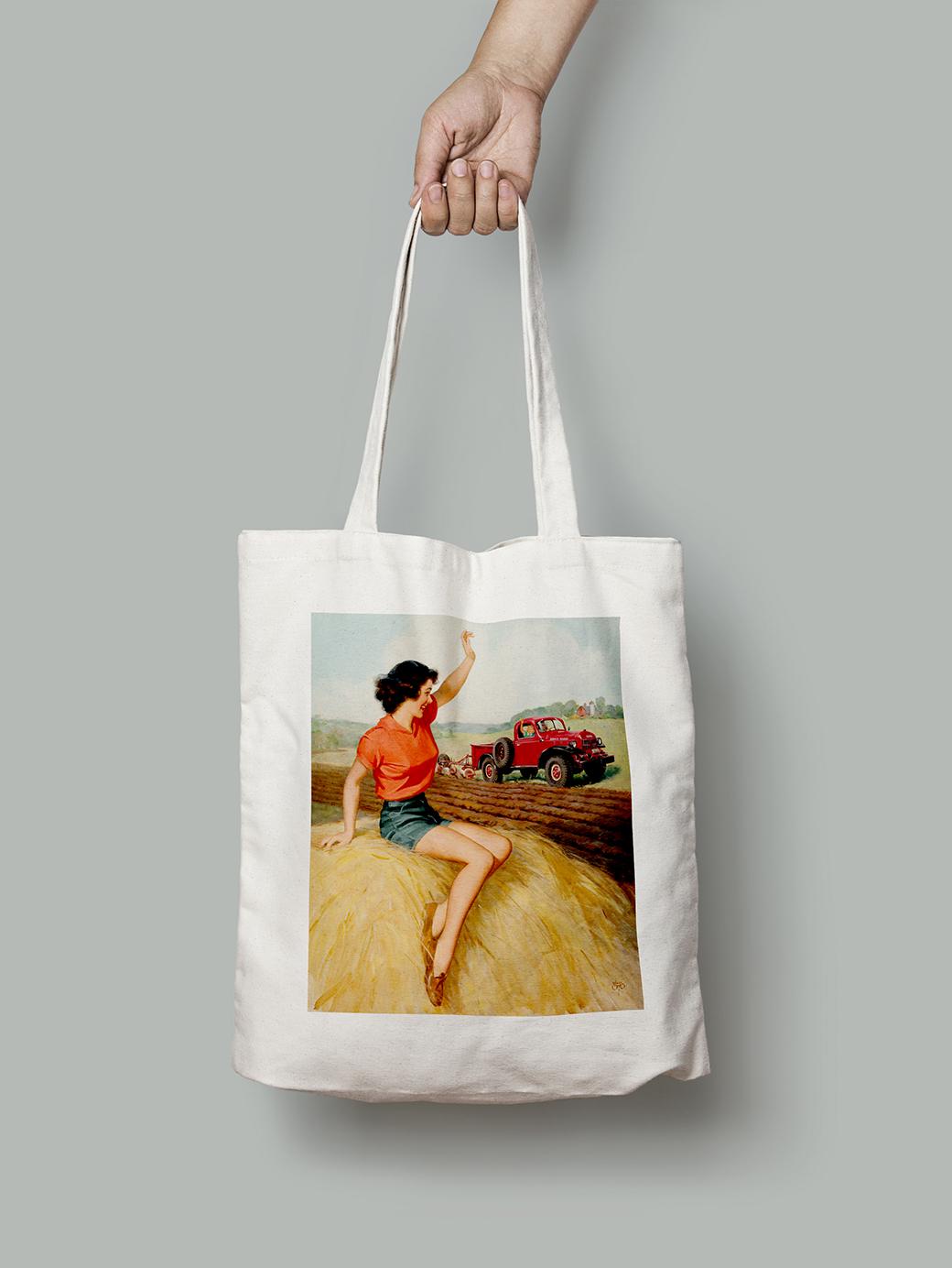 Эко-сумка Отдых на ферме. Уолт Отто шопер (pin_up010185_Bag)