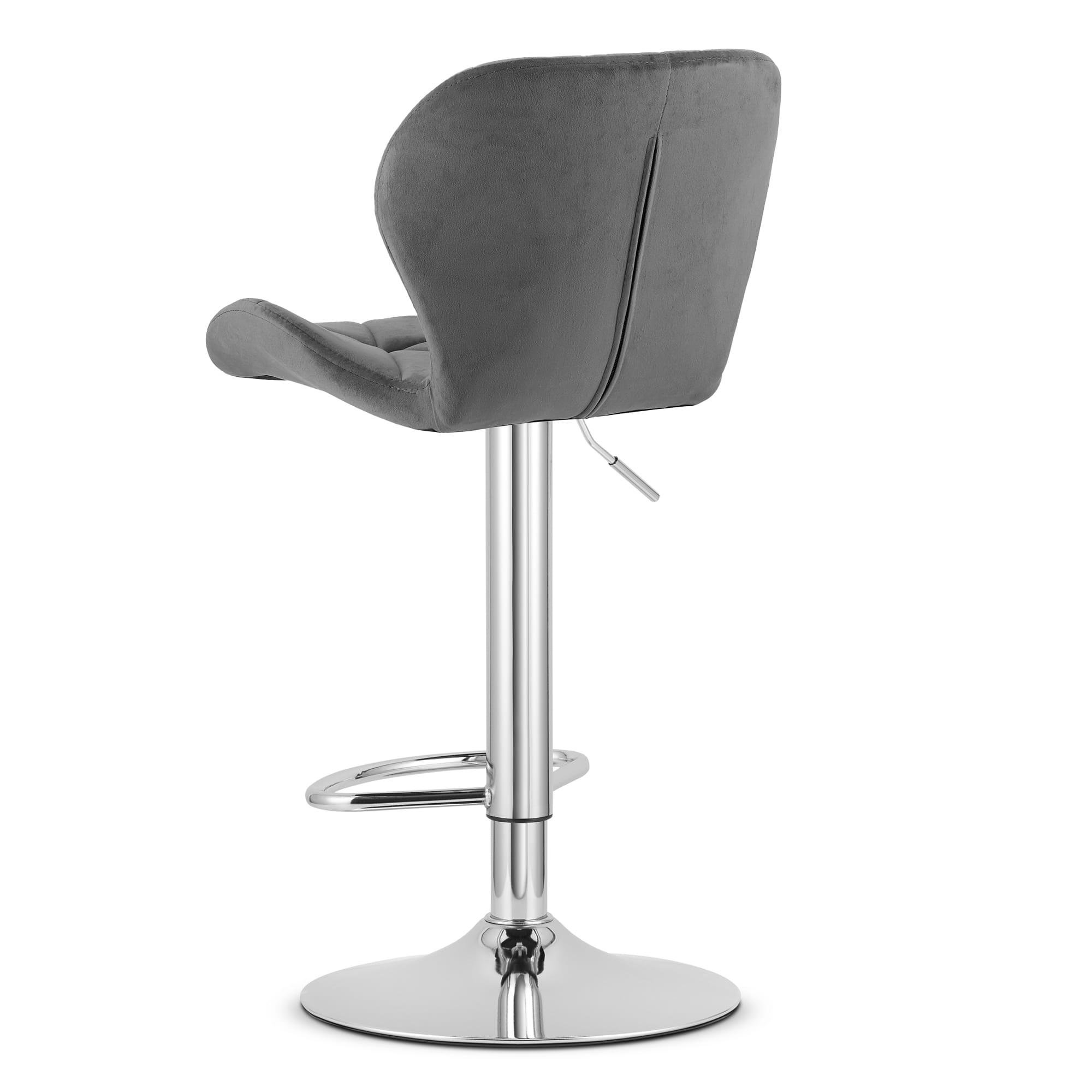 Стул барный хокер Homart 242VS велюр темно Серый (9932) - фото 4 Стул барный хокер Homart 242VS велюр темно Серый (9932) - фото 4
