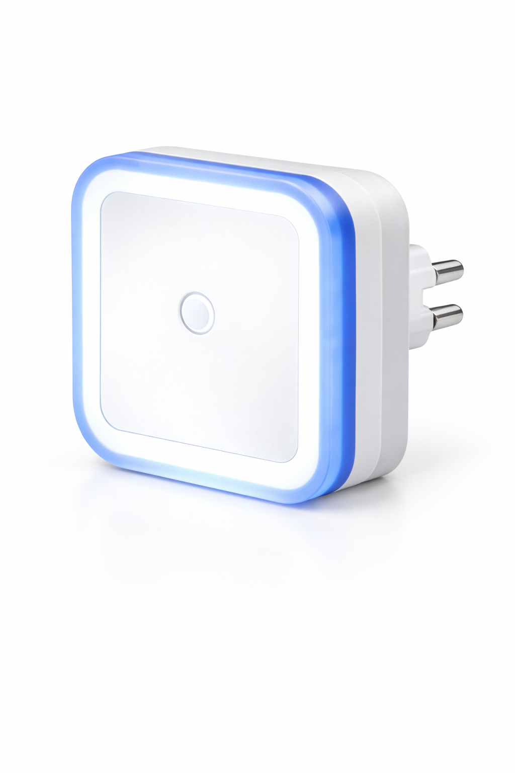 LED-ночник автоматический Квадрат в розетку с датчиком света 220V Синий (32067337) LED-ночник автоматический Квадрат в розетку с датчиком света 220V Синий (32067337)