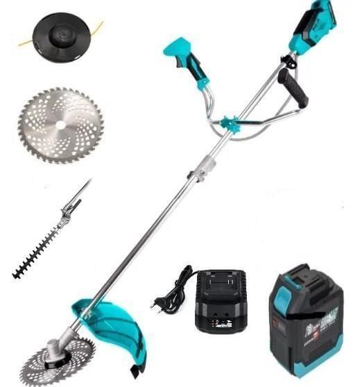 Триммер газонный аккумуляторный бесщеточный Grand АТГ-20 1 АКБ 6 Ач/ЗУ/шпуля с леской/косильный нож/насадка кусторез (26843237) Триммер газонный аккумуляторный бесщеточный Grand АТГ-20 1 АКБ 6 Ач/ЗУ/шпуля с леской/косильный нож/насадка кусторез (26843237)