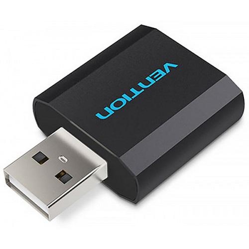 Звуковая плата USB Vention VAB-S17-B Audio USB 2х3,5 мм jack Metal (573266) - фото 2