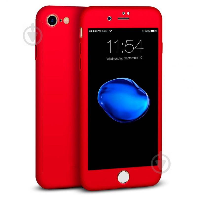 Чехол MakeF + стекло на iPhone 7 plus/8 plus Red (HbP050416)
