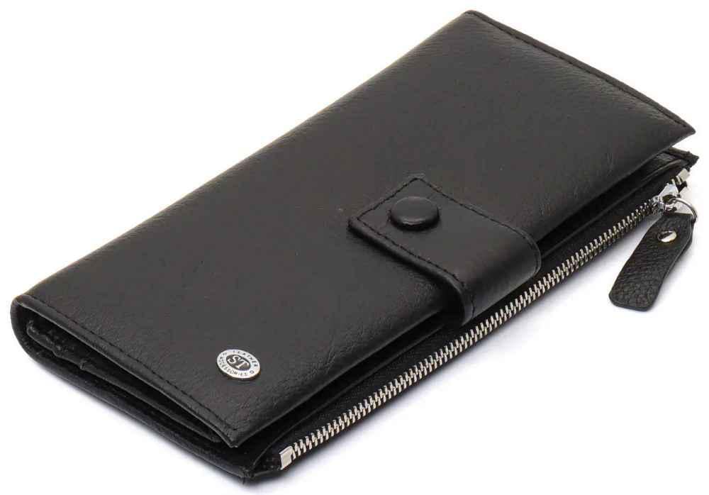 Купюрник из натуральной кожи ST Leather ST1432 Черный
