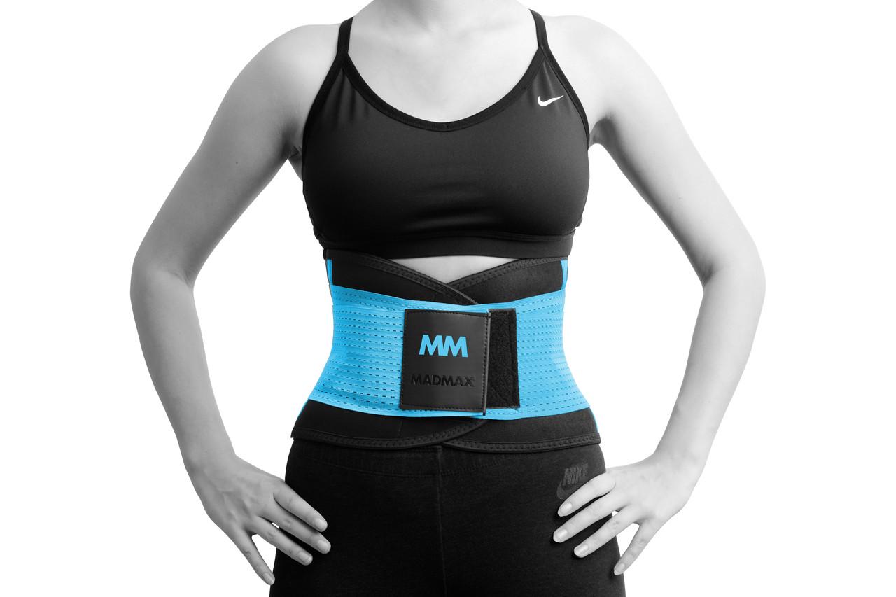 Пояс компресійний MadMax MFA-277 Slimming belt M Black/Turquoise