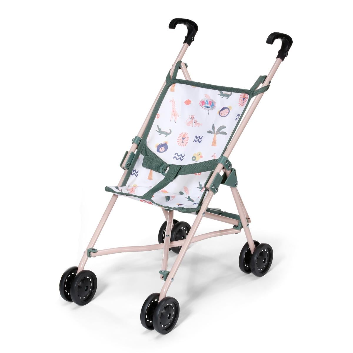 Коляска для куклы BABY BORN Тропики с ремнями безопасности 53 см (838327)