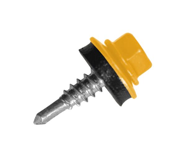 Саморез кровельный по металлу с шайбой EPDM MAXPRO 4,8х19 мм 250 шт. RAL-1003 (SDSM-48191003) - фото 1 Саморез кровельный по металлу с шайбой EPDM MAXPRO 4,8х19 мм 250 шт. RAL-1003 (SDSM-48191003) - фото 1