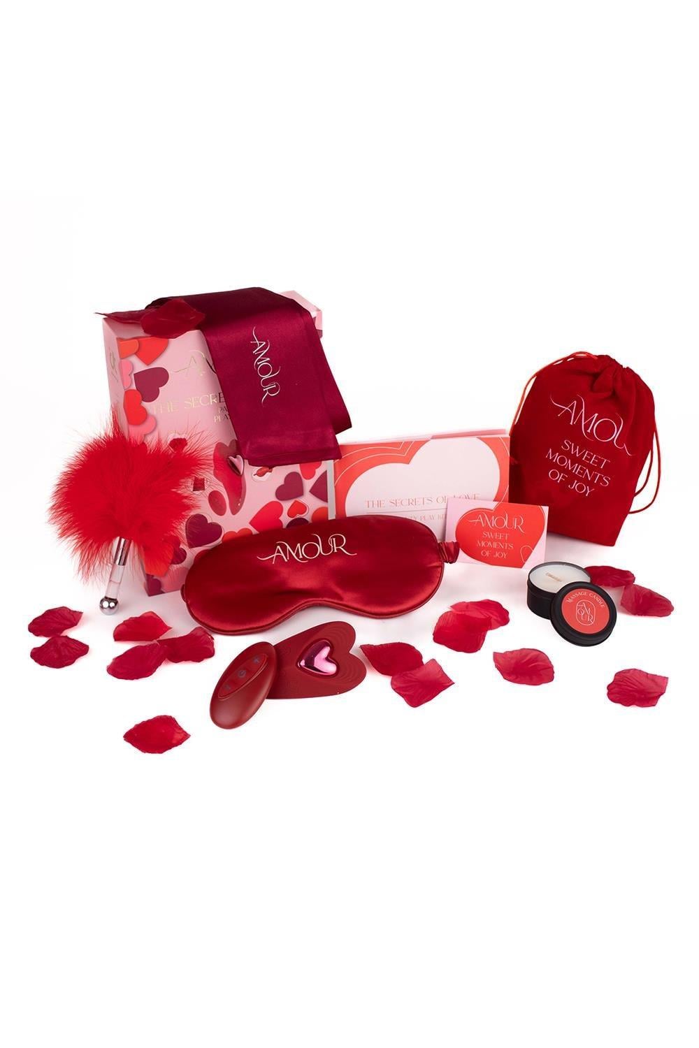 Набір еротичних аксесуарів Dream Toys Amour The Secrets Of Love 7 шт. Червоний (DT22222)