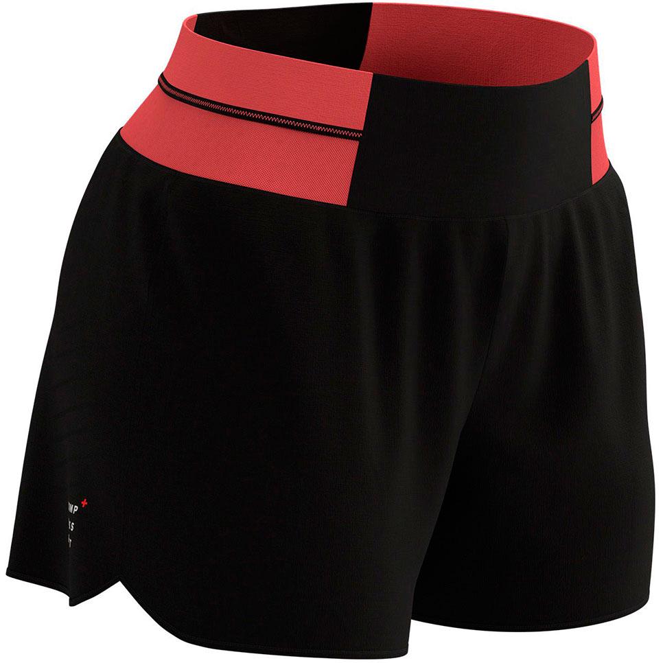 Шорты женские для бега Performance Overshort W XS Black/Coral (8348722e)