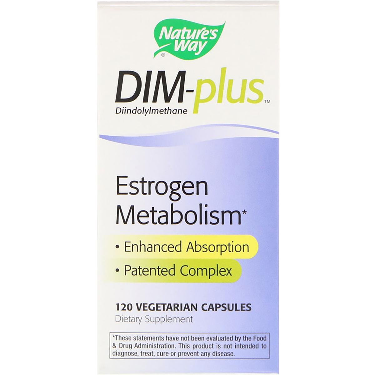 Метаболізм естрогенів Nature's Way DIM-plus Estrogen Metabolism 120 капсул (NWY14850)