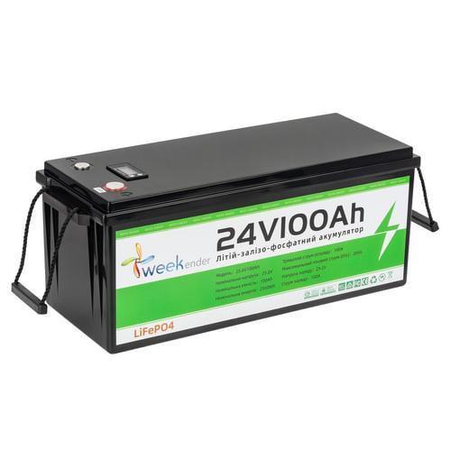 Тяговый аккумулятор Weekender FT24100LCD 24V 100A/h LiFepo4 дисплей