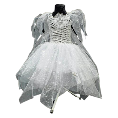 Платье Фроузен детское со шлейфом и брошью SETA Decor 16-893WT