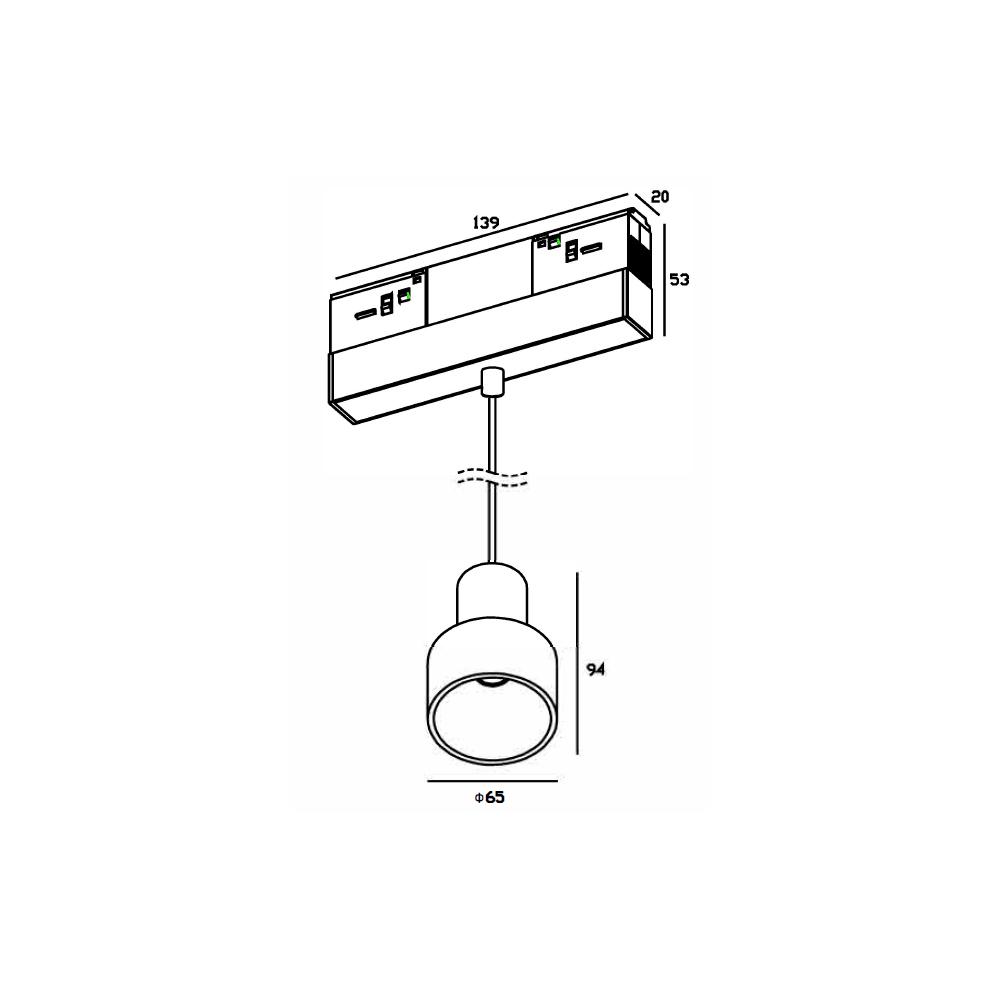 Трекова система Skarlat RGD2032 5 W BK+RGD 3000K (32668) - фото 2