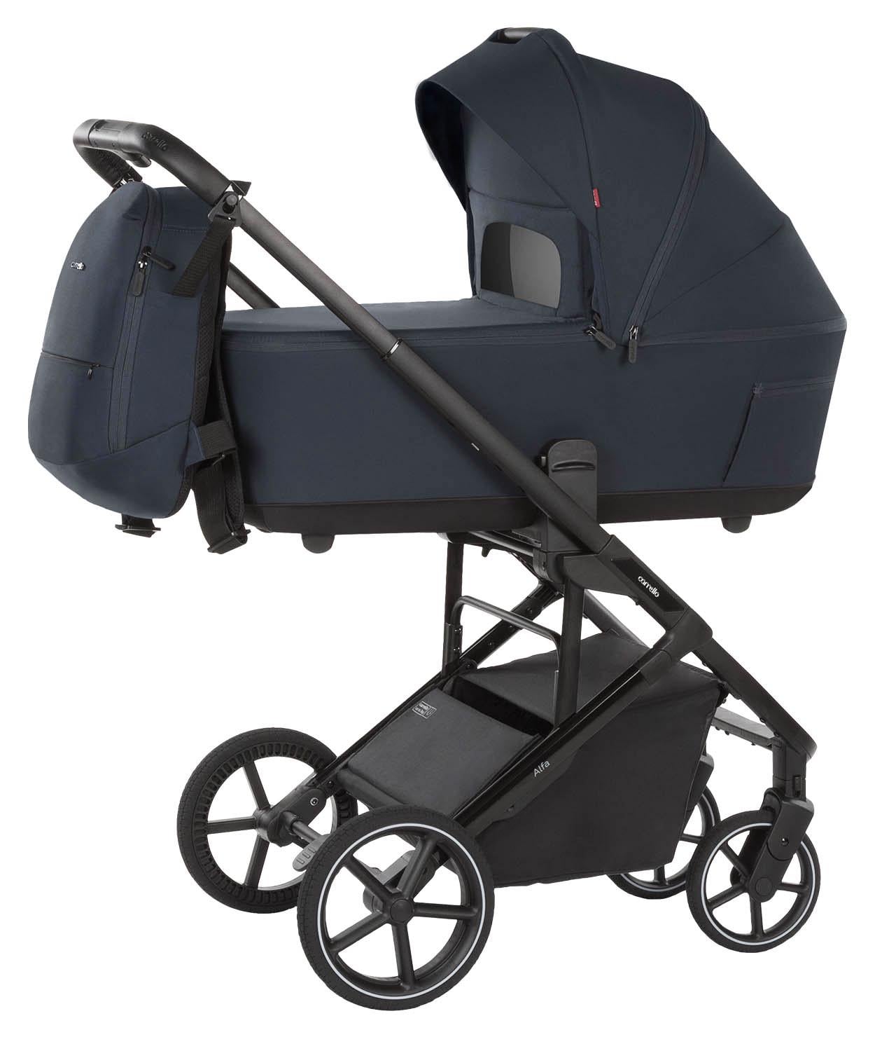Коляска универсальная CARRELLO Alfa CRL-6522 2в1 Denim Blue