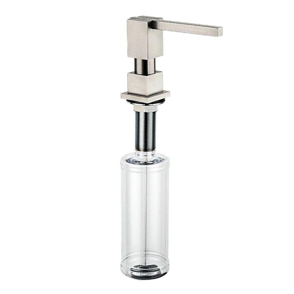 Дозатор для жидкого мыла Gappo G404-5 встраиваемый в мойку латунь/пластик 300 мл Сатин (24979922)