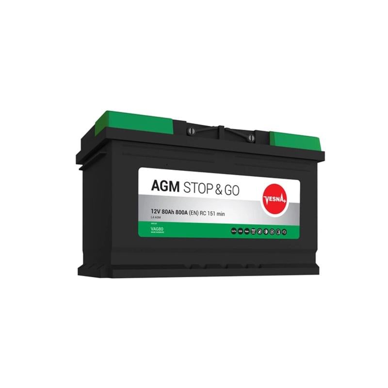 Акумулятор Vesna AGM Euro 314085 80Ah 12V
