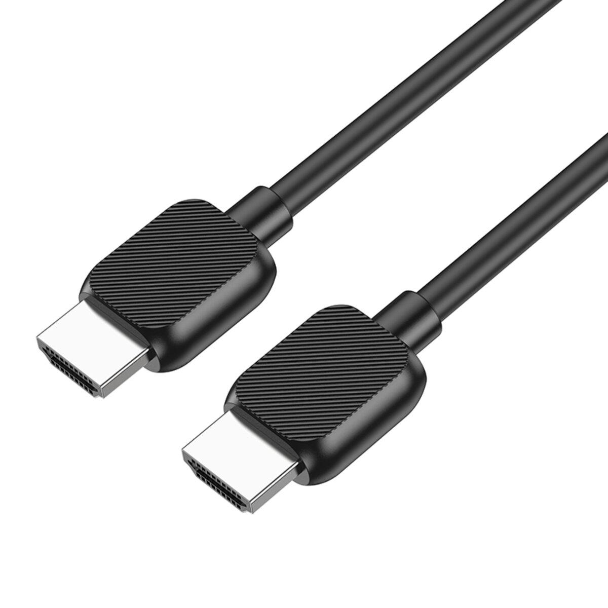 Кабель для видеосинхронизации Borofone BUS02 Vivido HDTV 2.0 4K HD data cable 100 см Black (602192) - фото 4