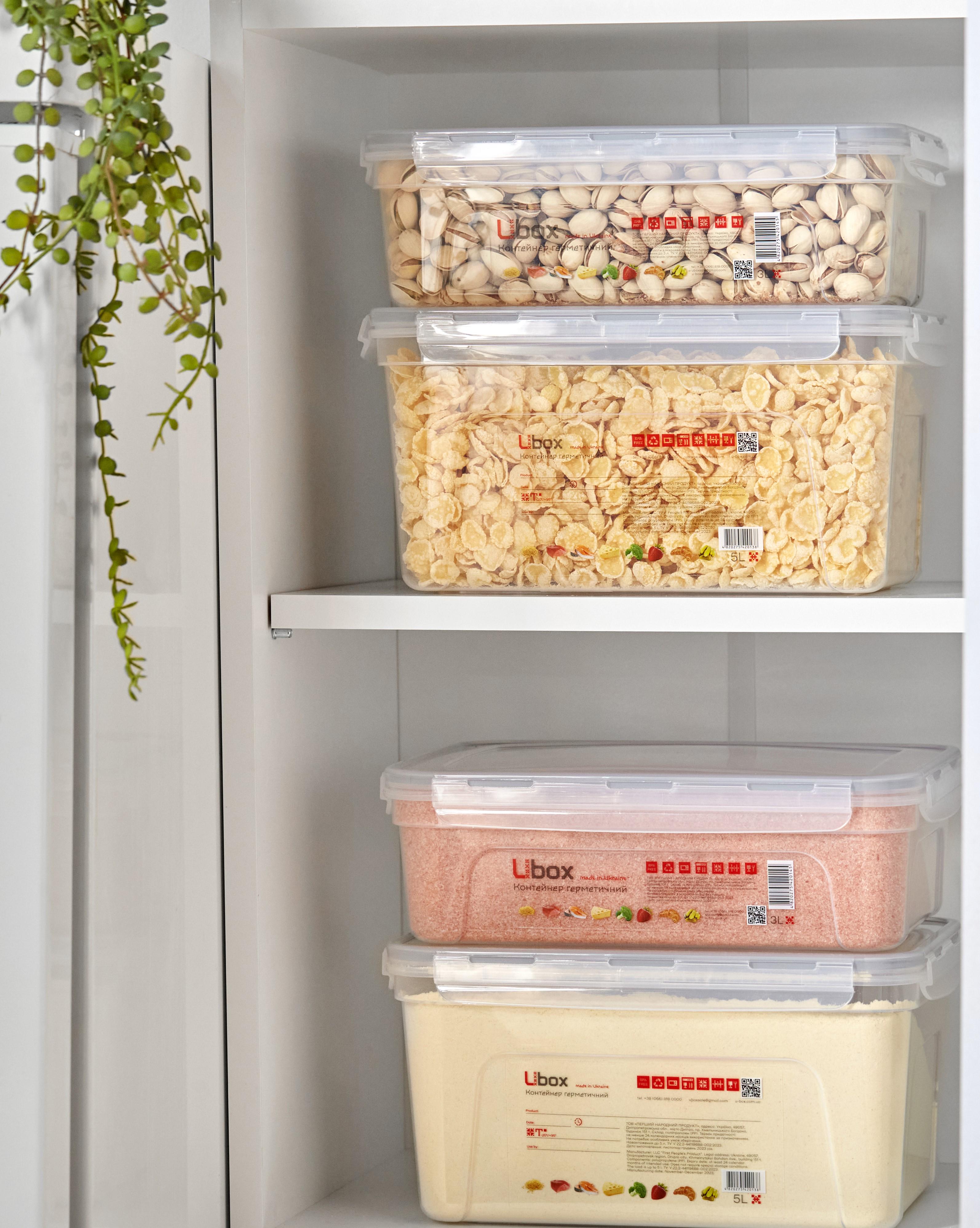 Пищевой контейнер ТМ Ubox пластиковый герметичный 5 л (К5) - фото 5