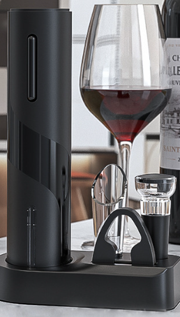 Электрический аккумуляторный штопор для винных бутылок в наборе Electric Wine Set 5-в-1 (00374) - фото 4 Электрический аккумуляторный штопор для винных бутылок в наборе Electric Wine Set 5-в-1 (00374) - фото 4