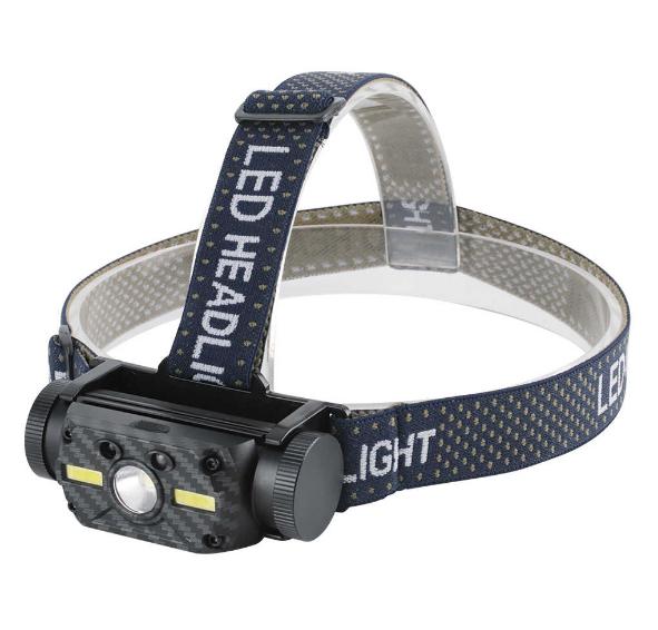 Налобный фонарь Boruit B34 4000 Лм IPX4 21700/18650 (XM-L2+2 х COB)