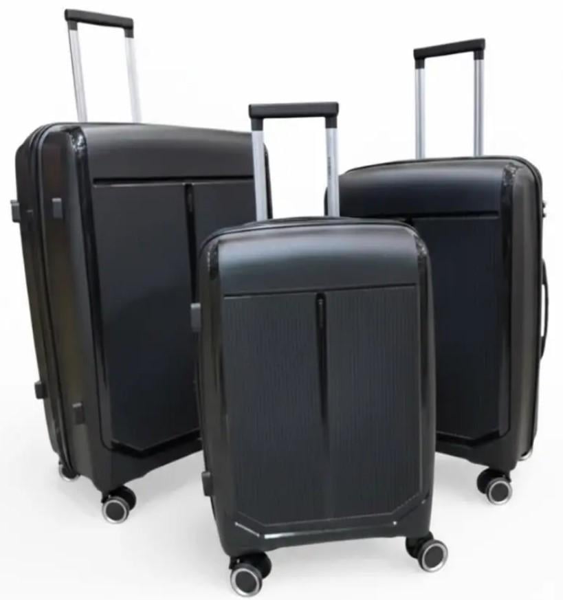 Комплект чемоданов на колесах Gems 3 3 шт. Черный (2104619229)