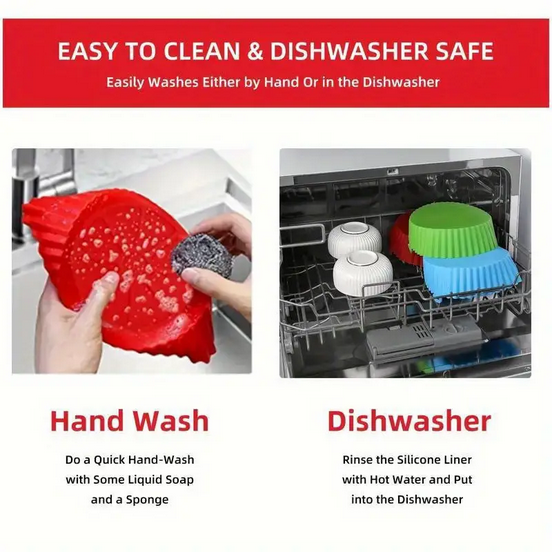 Форма-вкладиш силіконова Q-8787 для аерогрилів та аерофритюрниць Червоний - фото 3