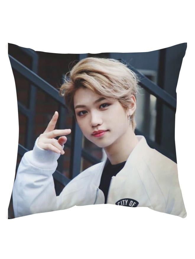 Подушка Stray Kids Феликс Стрей кидс двухсторонняя 40х40 см (p0076)