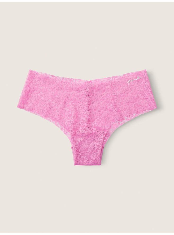 Трусики кружевные Victoria's Secret Pink Lace Cheeky No-Show Panty Pink Bloom M Розовый (26615732) Трусики кружевные Victoria's Secret Pink Lace Cheeky No-Show Panty Pink Bloom M Розовый (26615732)