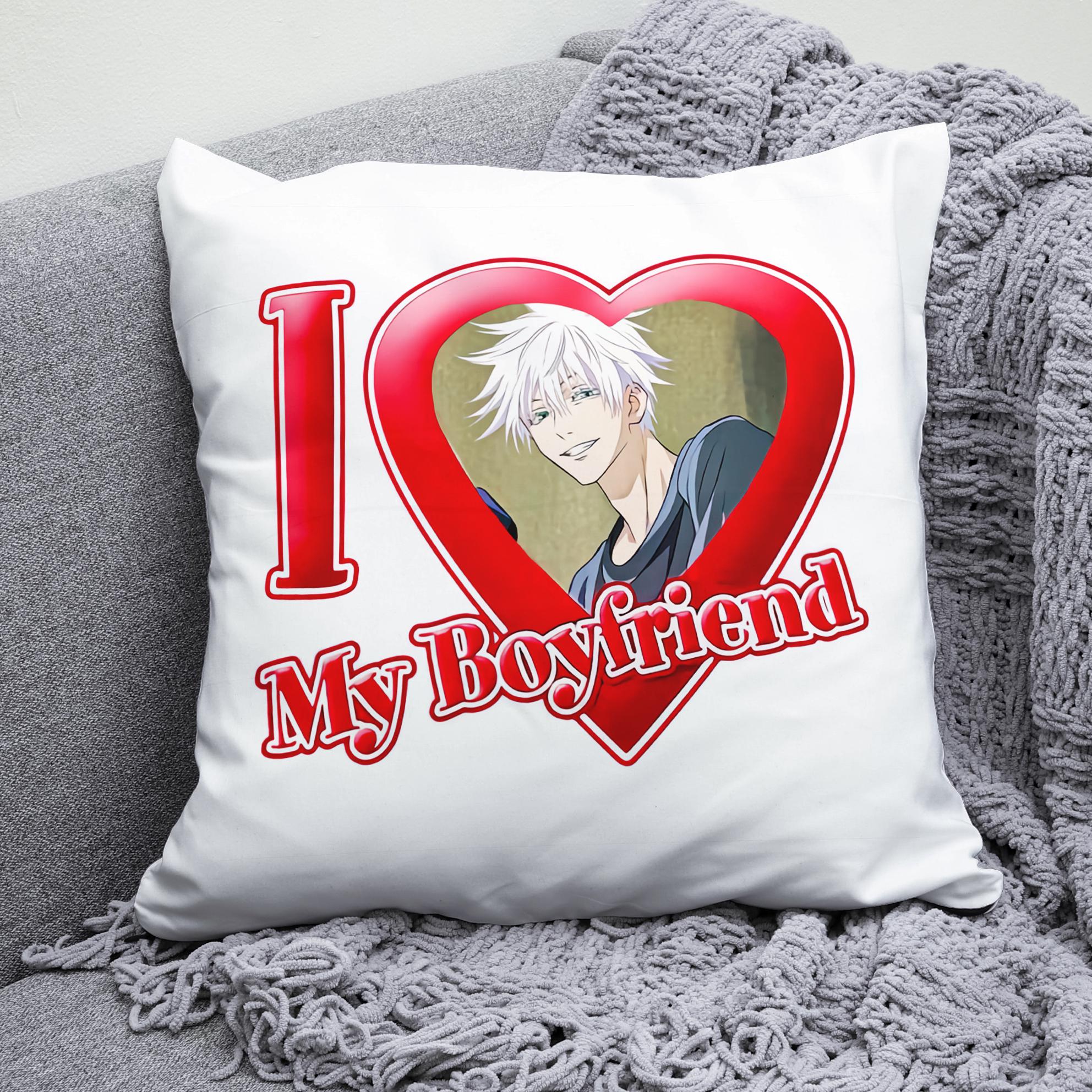 Плюшевая подушка квадрат с принтом аниме Jujutsu Kaisen Саторо Годжу